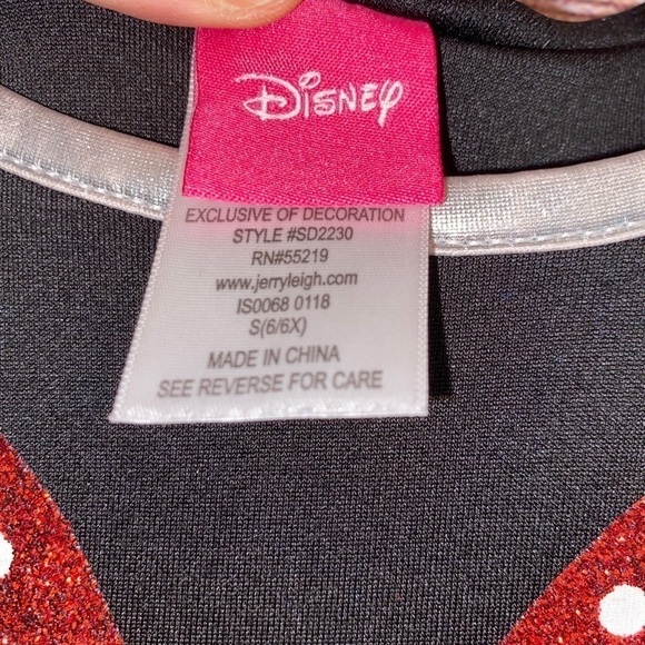 Minnie Mouse Disney Jumbo Bow Tulle Hooded Dress Girls 6/6X - Picture 7 of 7